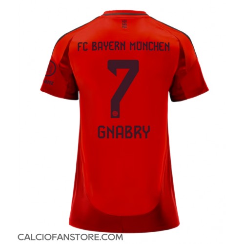 Maglia Calcio Bayern Munich Serge Gnabry #7 Prima Divisa Donna 2024-25 Manica Corta